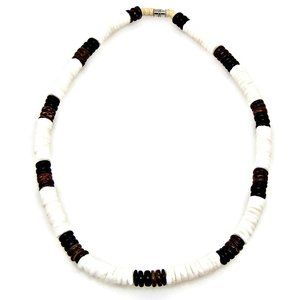 Puka Shell Coconut Beads 8mm Necklace 18" Unisex 7033